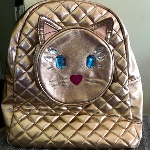 Betsy Johnson Glitter Metallic Backpack